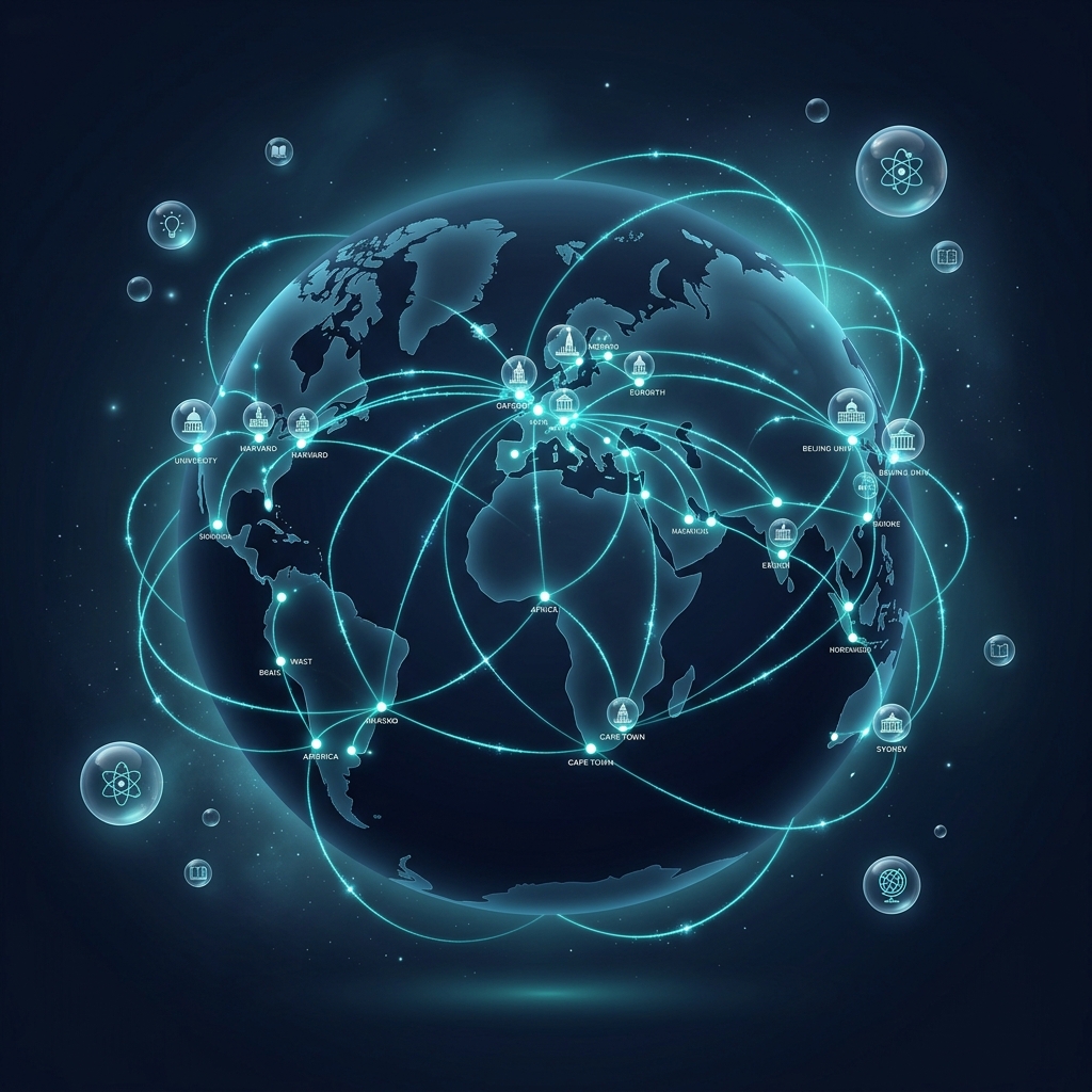 Global student pathways map and international route